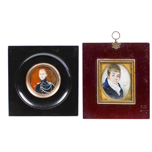 Appraisal: English School early th c - Portrait Miniature of a