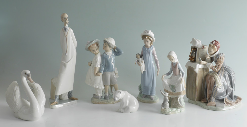 Appraisal: LLADRO PORCELAIN FIGURINES PIECE ESTATE LOT Featuring - SUMMER STOCK