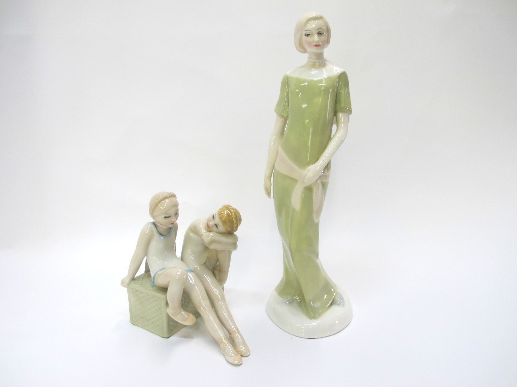 Appraisal: Two Royal Doulton Reflections figures Enigma and Tomorrows Dream HN