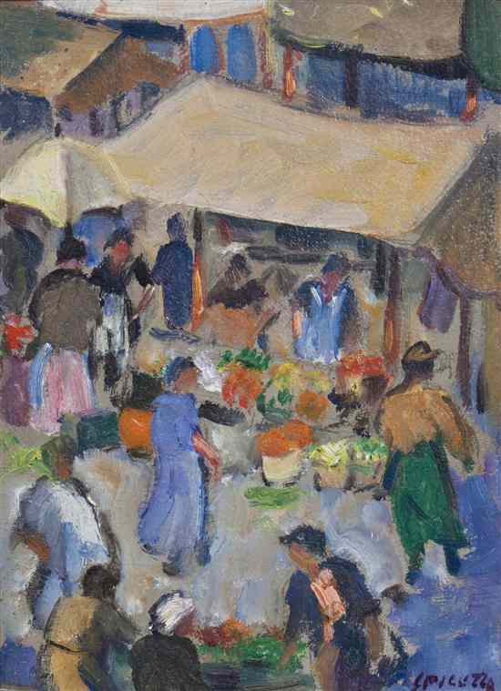 Appraisal: Francesco J Spicuzza American - Mitchell Street Open Air Market