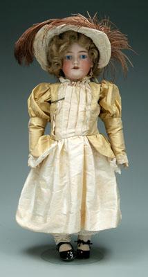 Appraisal: German bisque head doll jointed composition body marked Halbig fixed