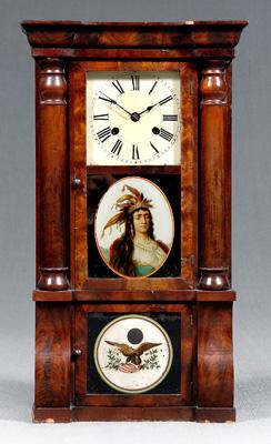 Appraisal: Seth Thomas two-door shelf clock mahogany with ogee molded cornice