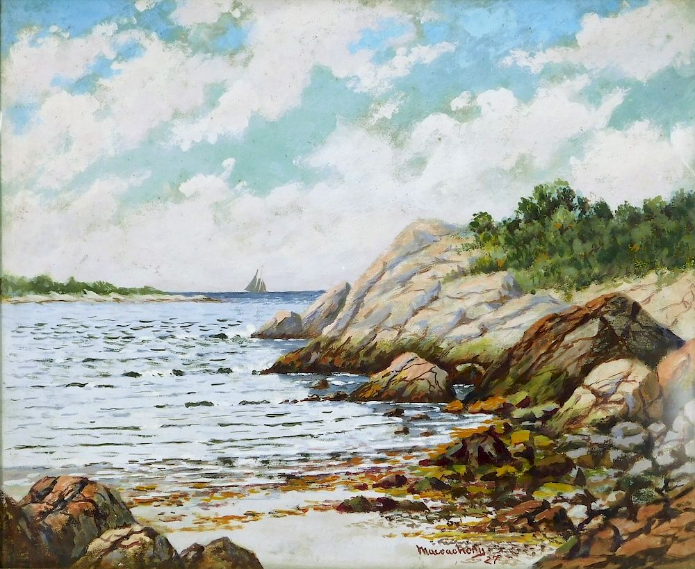 Appraisal: New England Coastal Landscape Painting New England Coastal Landscape Painting