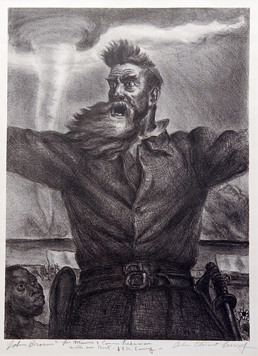 Appraisal: John Stewart Curry John Brown lithograph x pencil signed titled