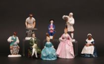 Appraisal: Royal Doulton Characters of Williamsburg Grouping of porcelain figures from