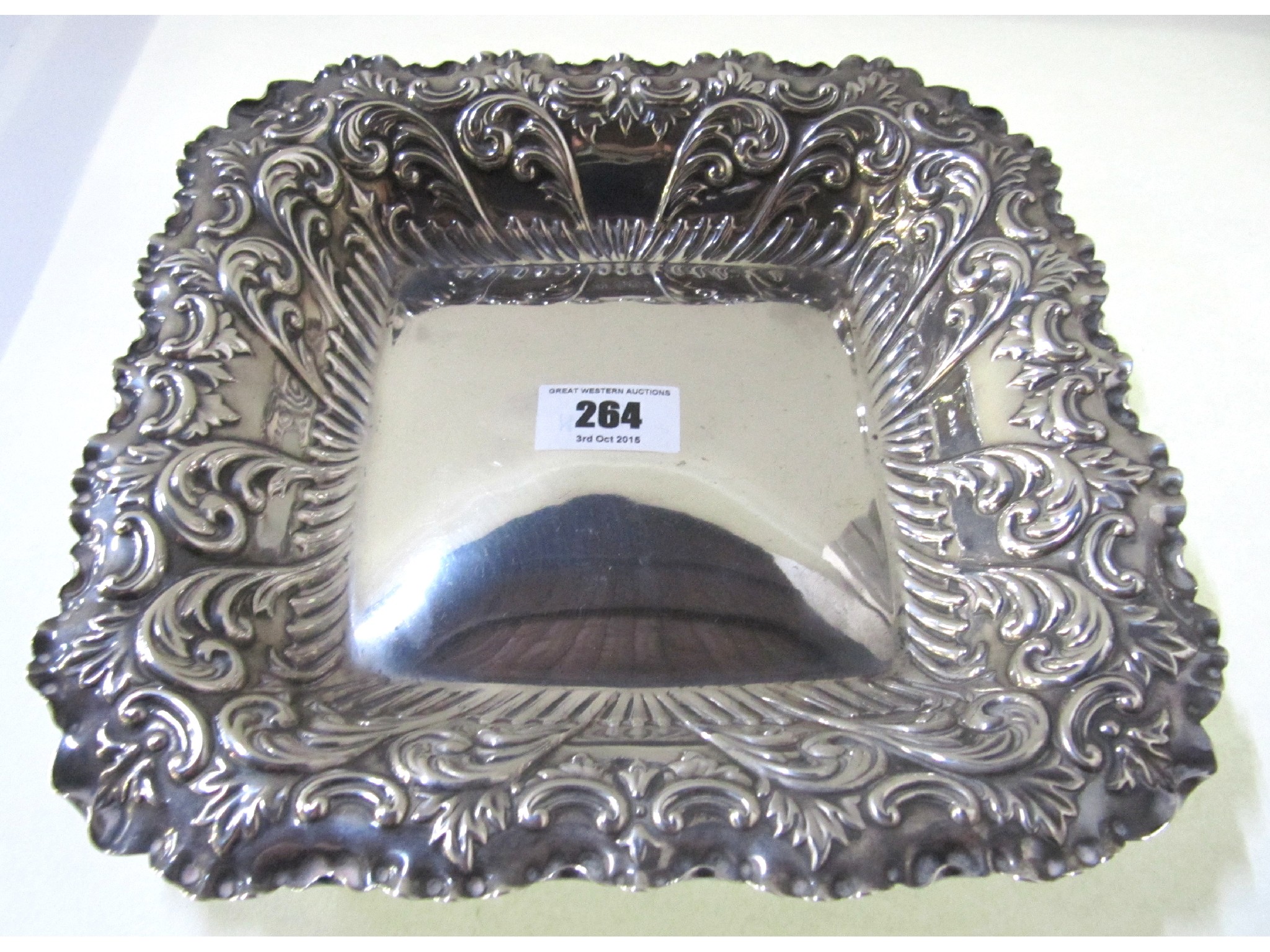 Appraisal: A silver dish Sheffield