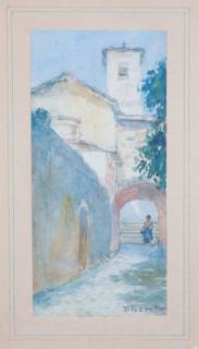 Appraisal: Continental School early th century Street Scene Continental School early