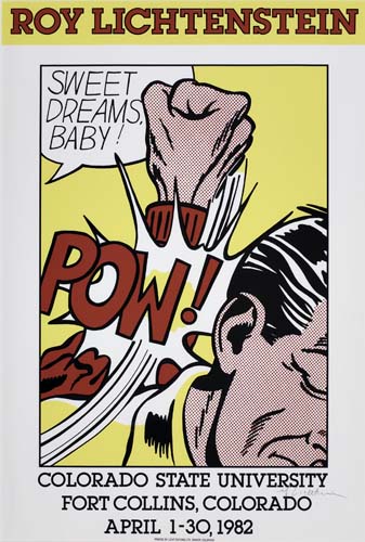 Appraisal: ROY LICHTENSTEIN after Sweet Dreams Baby Colorado State University Color