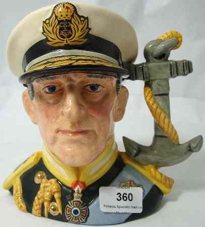 Appraisal: Royal Doulton Large Character Jugs Earl Mountbatten of Burma D