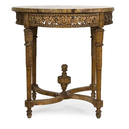 Appraisal: Louis XVI Style Fruitwood Gueridon Estimate -