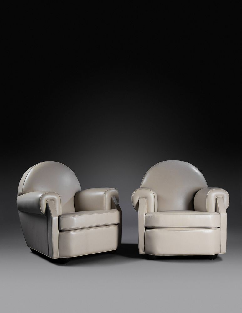 Appraisal: Vittorio Valabrega Italian - Pair of Lounge Chairs Vittorio Valabrega