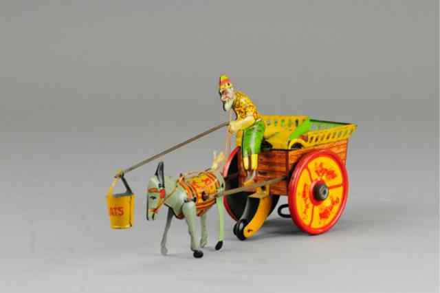 Appraisal: JENNY THE MULE CART Ferdinand Strauss Corp lithographed tin colorful