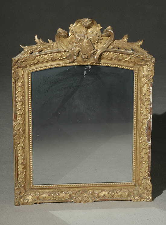 Appraisal: Louis XV Style Giltwood and Gesso Mirror th Century Some