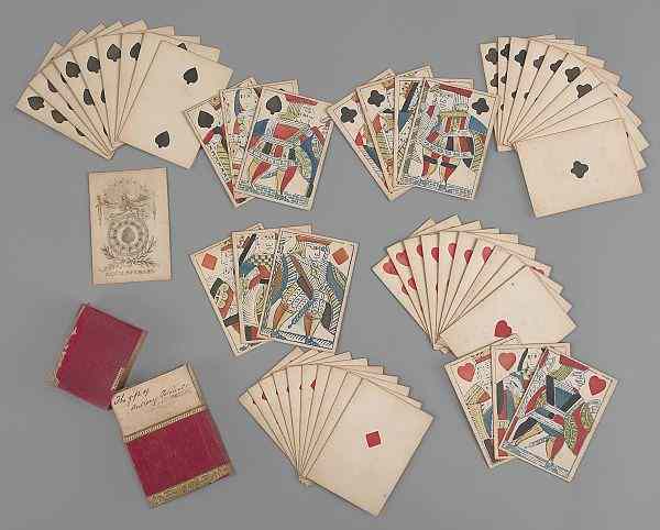 Appraisal: Samuel M Stewart Philadelphia full deck of playing cards ca