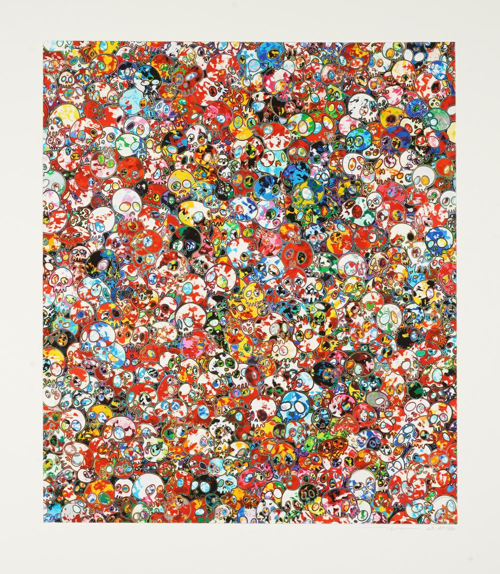 Appraisal: TAKASHI MURAKAMI B UNIDENTIFIED SKULLSoffset lithograph signed numbered AP x