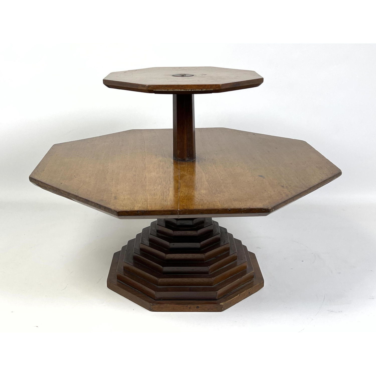 Appraisal: Art Deco Style tier mahogany stand Dimensions H inches W