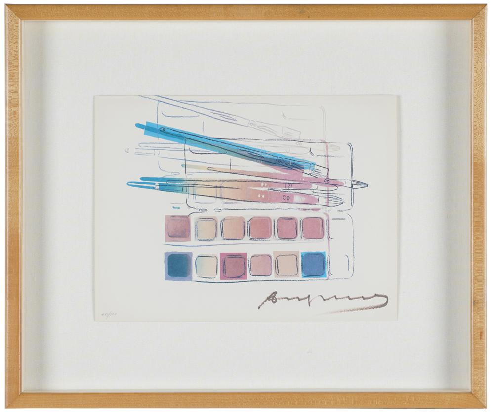 Appraisal: ANDY WARHOL - PAINT KIT offset lithograph numbered in pencil