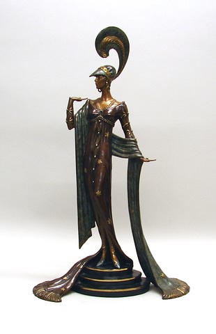 Appraisal: Sophisticated Lady bronze tall signed on base Artist Russian -