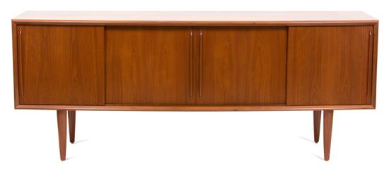 Appraisal: Sale Lot H P Hansen DANISH th Century bowfront sideboard