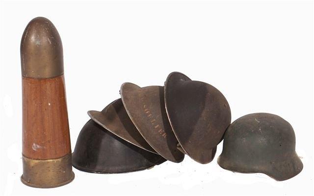 Appraisal: A MM DUMMY SHELL with bronze nose and foot with