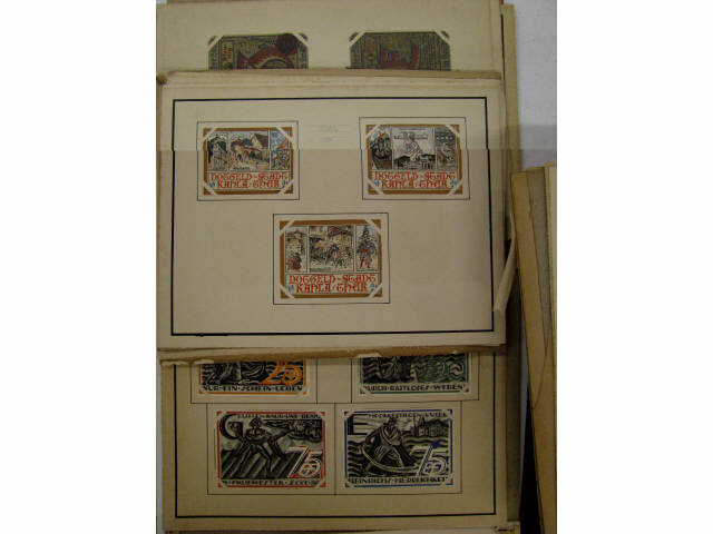 Appraisal: German Notgeld Regional Currency Collection in approx albums mostly sets