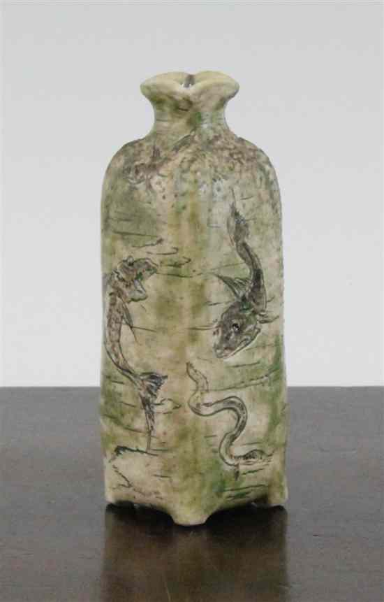 Appraisal: A Martin Brothers miniature stoneware vase dated April typically incised