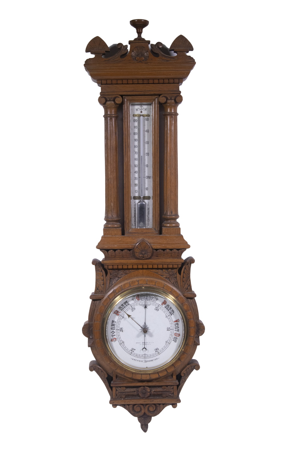 Appraisal: JOHN BRUCE SON LIVERPOOL ANEROID BAROMETER Late th c English