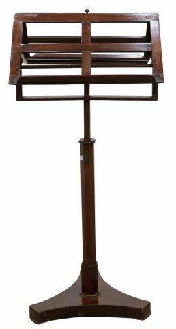 Appraisal: English Regency mahogany duet music stand early th c adjustable