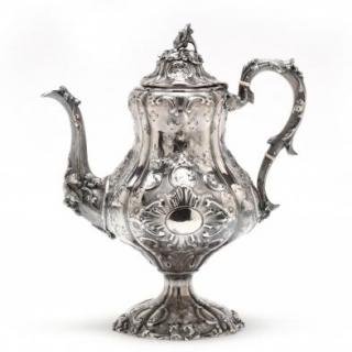 Appraisal: A th Century American Sterling Silver Coffee Service the four