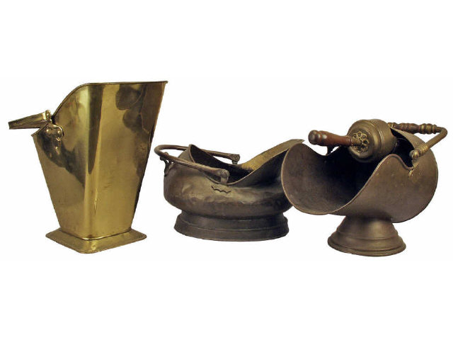 Appraisal: Collection of brass coal scuttles Estimate -