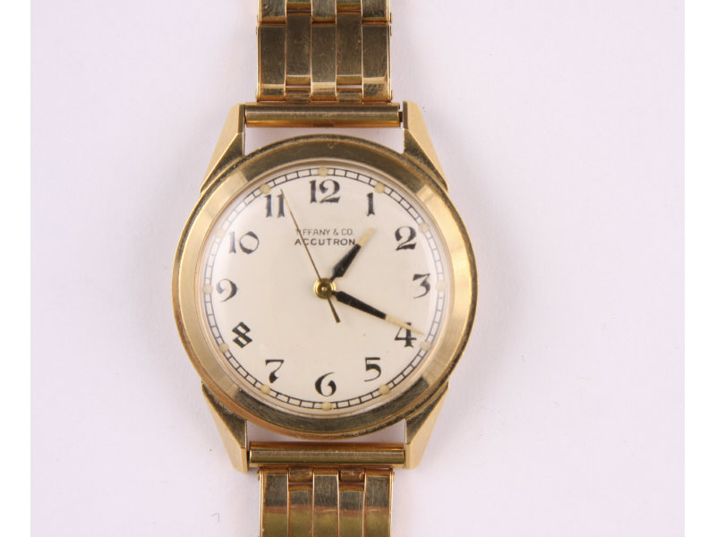 Appraisal: Gentleman's Gold Bulova Accutron Watch retailed by Tiffany Co with