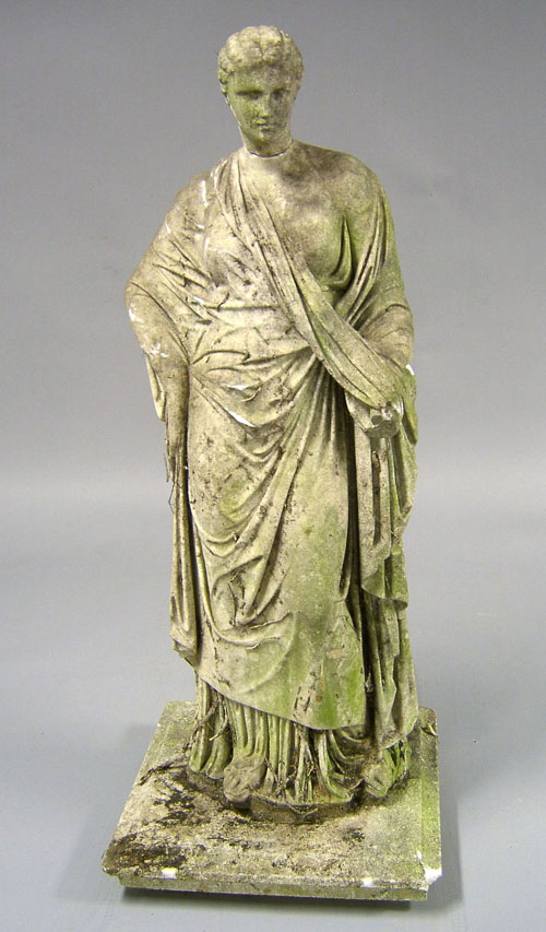 Appraisal: Marble statue of a maiden th c h Provenance Estate