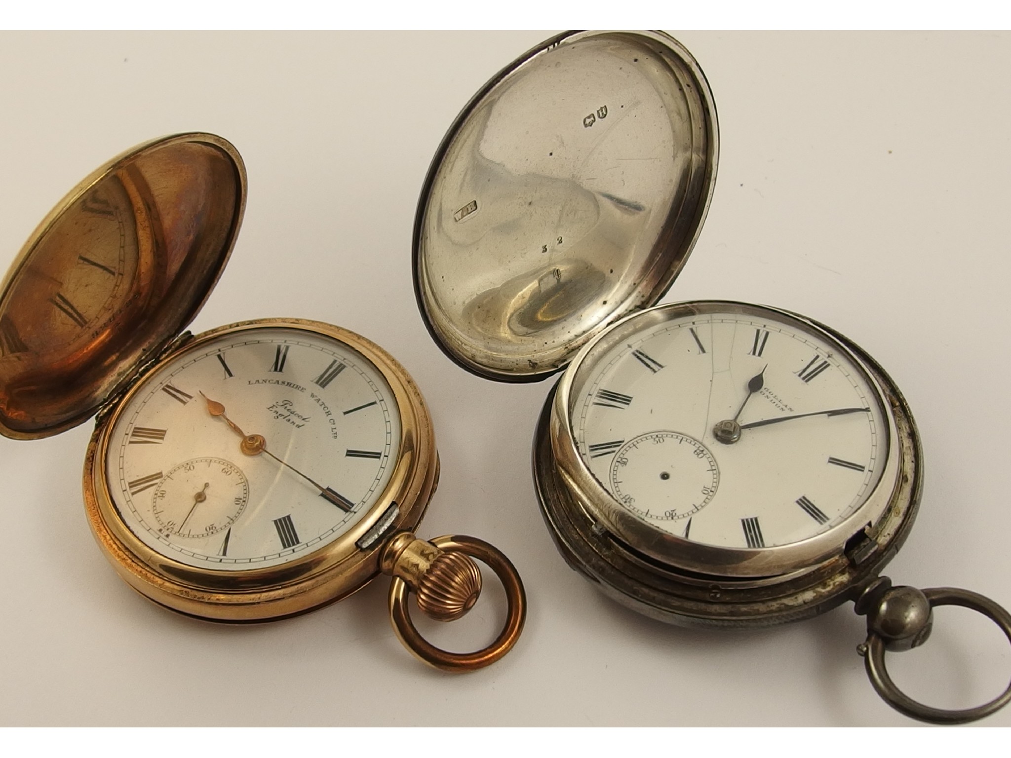 Appraisal: A silver pocket watch by H Gollan London and a