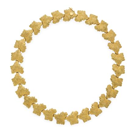 Appraisal: Gold Leaf Necklace Estimate -