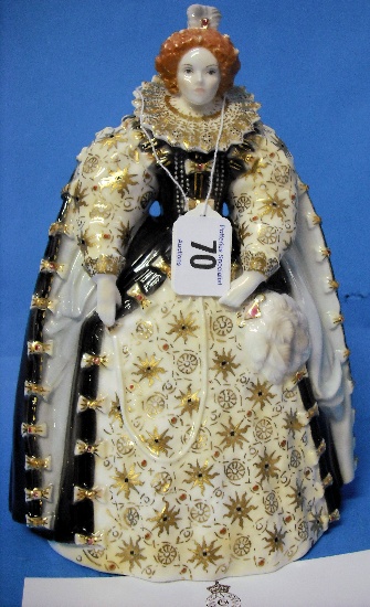 Appraisal: Royal Worcester Figure Queen Elizabeth I limited edition with certificate