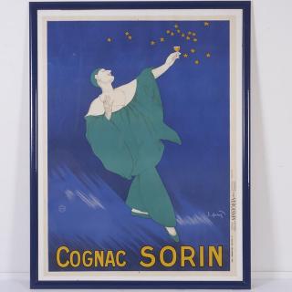 Appraisal: Original Cognac Sorin poster by J Spring Original Cognac Sorin