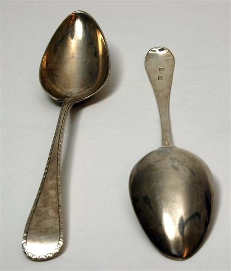 Appraisal: Aberdeen - a pair of Scottish provincial tablespoons John Ewan