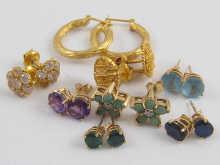 Appraisal: A mixed lot comprising pairs of earrings including pairs of