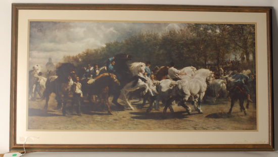 Appraisal: Rosa Bonheur The Horse Fair Print framed x