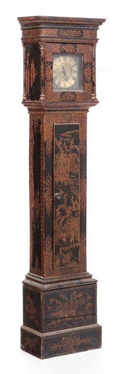 Appraisal: First half th century pine Original black with gold chinoiserie