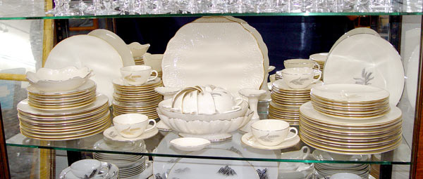 Appraisal: LENOX FINE CHINA - SETS Platinum trim ''Symphony'' and gold