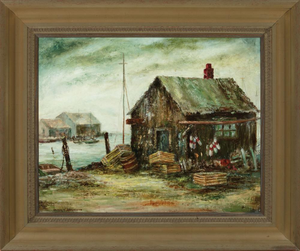 Appraisal: Mary Katherine Loyacano McCravey American Mississippi - Fishing Camps oil