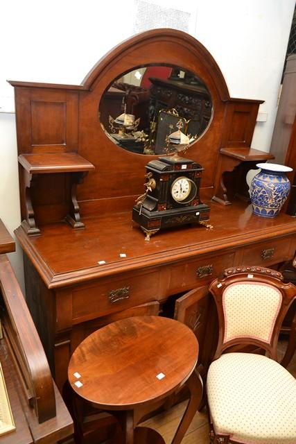 Appraisal: AN EARLY TH CENTURY MIRROR BACKED SIDEBOARD AN EARLY TH