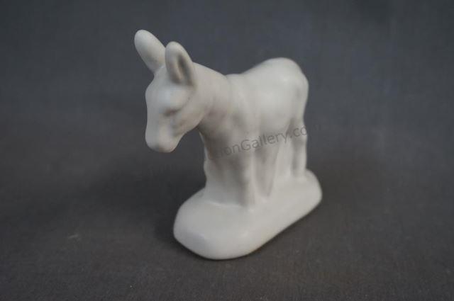 Appraisal: Van Briggle Pottery White Donkey Figure ca 's- 's era