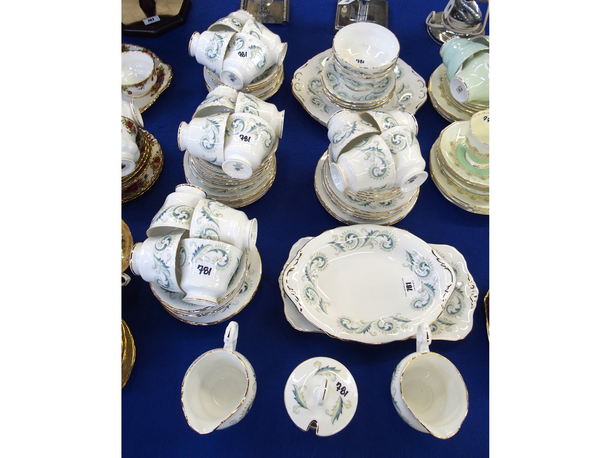 Appraisal: Royal Standard Garland tea set for sixteen with cake plates