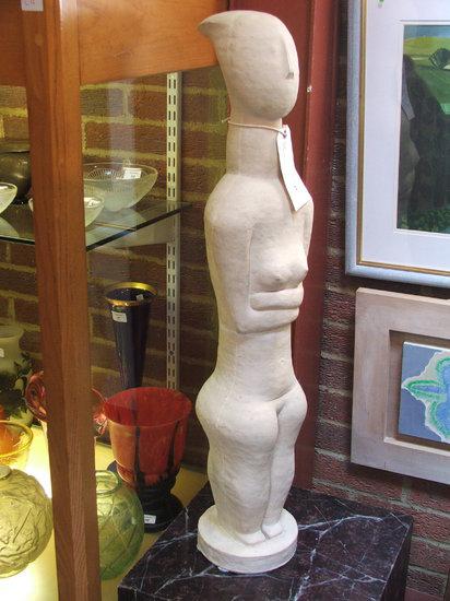 Appraisal: BARBARA TRIBE FRBS - Tall standing figure terracotta signed and