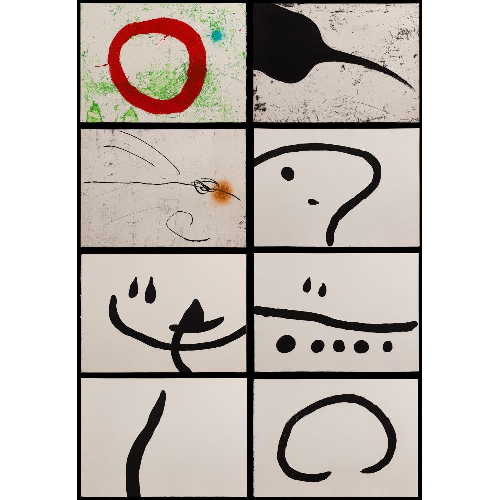 Appraisal: JOAN MIRO SPANISH - LAPIDARI ETCHING AND ETCHING WITH AQUATINT