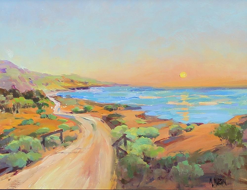 Appraisal: MARIE MARTIN OIL ON CANVAS California Oregon born King's Highway