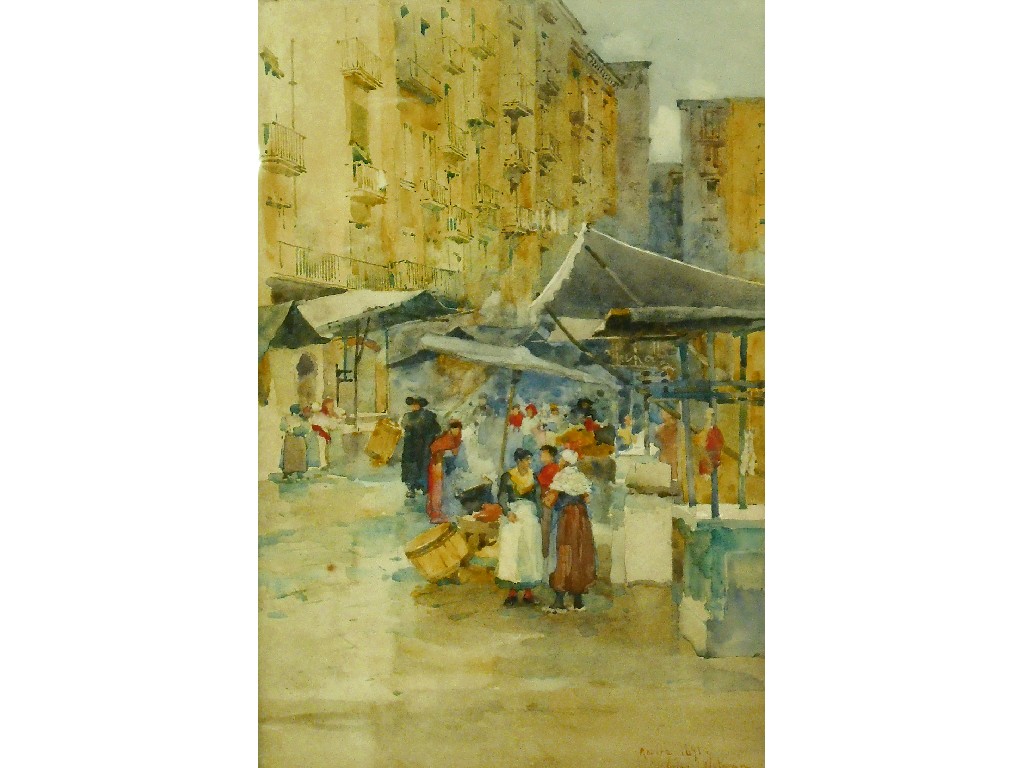 Appraisal: By Charles John Watson - - 'Naples' signed inscribed and