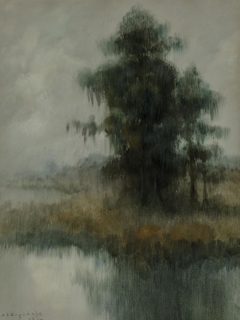 Appraisal: Alexander John Drysdale American New Orleans - Cypress Tree along